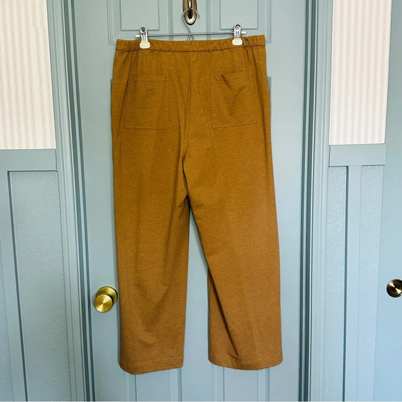 Lafayette 148 New York Webster Ultra Comfort French Terry Tan Pants Sepia Brown - Picture 11 of 16